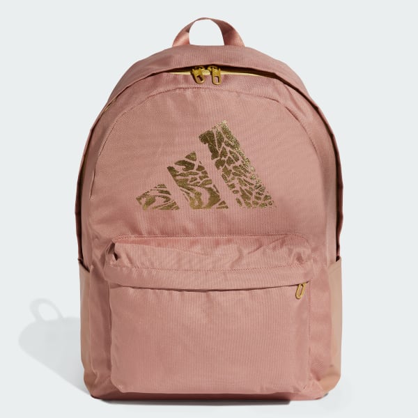Pink Golden Logo Classic Backpack