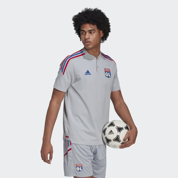 Cinzento Olympique Lyonnais Tiro 21 Training Polo Shirt IR416