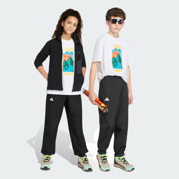 Preto Calças de Chuva Terrex Kids Multi 2 Layer CLIMAPROOF