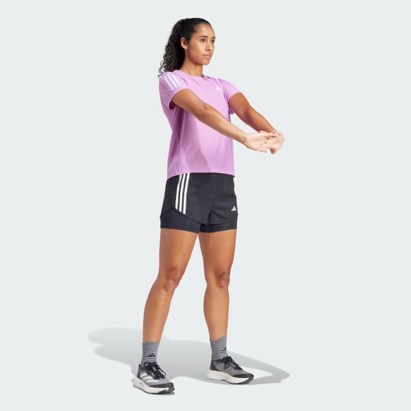 adidas Own The Run Tee - Purple | Free Shipping with adiClub