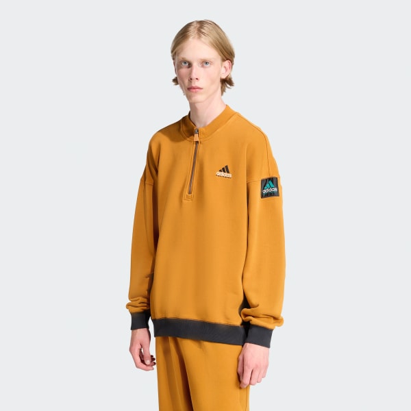 Brun adidas Equipment Blocked Half-Zip