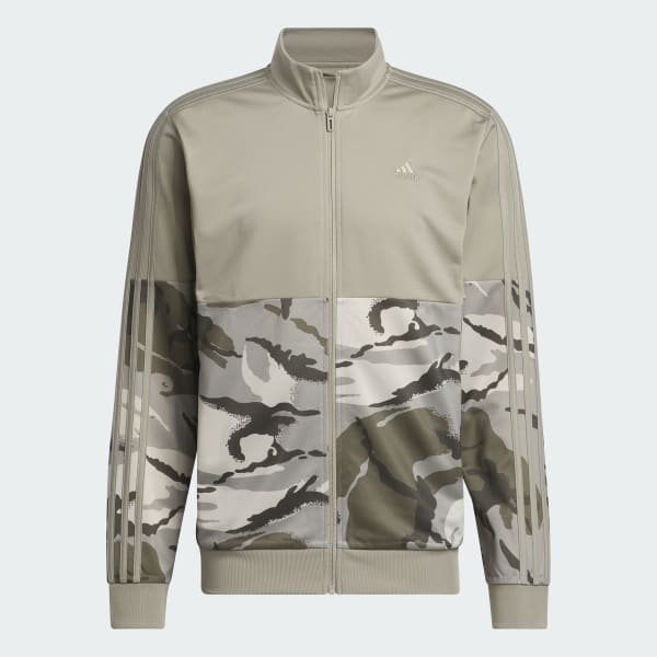 adidas Essentials Camo Tricot Track Jacket - Green | Free adidas Essentials Camo Tricot Track Jacket - Green | Free