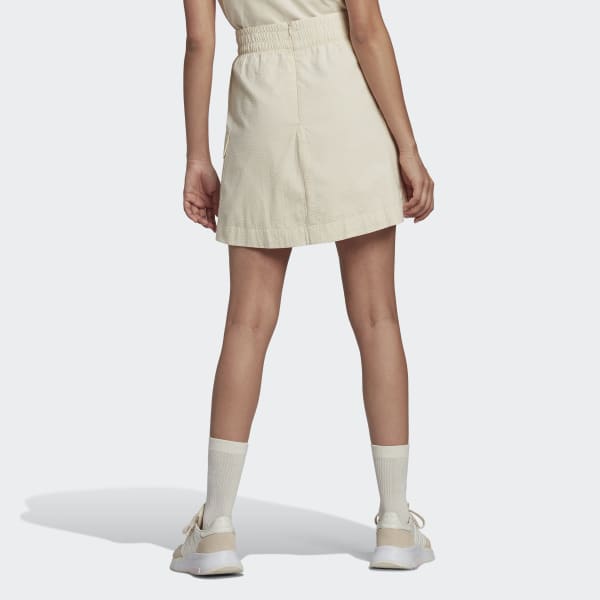 White Adicolor Classics Poplin Skirt