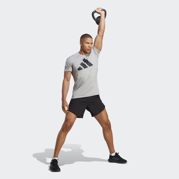 Szary Train Essentials Feelready Logo Training Tee