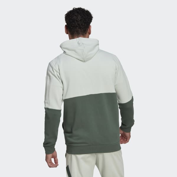 Verde Buzo con Capucha Essentials4Gameday con Cierre Frontal VM089