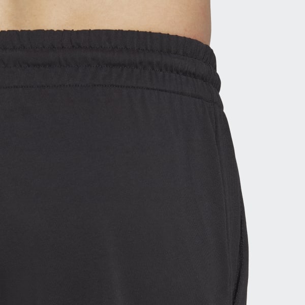 adidas Essentials Single Jersey Tapered Open Hem Pants - Black | adidas ...