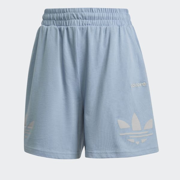 Blue Adicolor Shattered Trefoil Shorts IZQ40