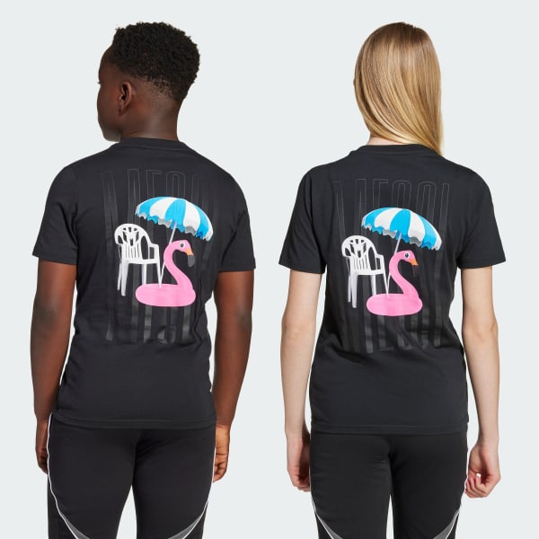 Svart Messi Icon Graphic T-skjorte