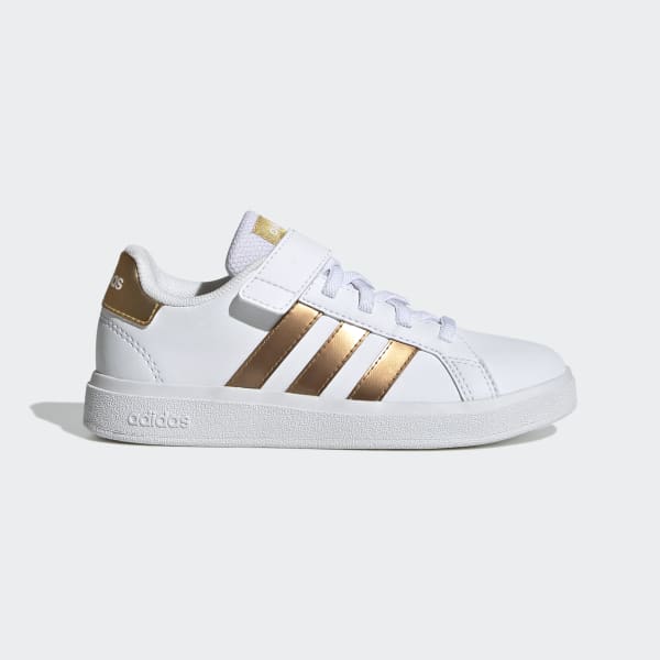 adidas Grand Court Sustainable Lifestyle Court Elastic Lace and Top ...