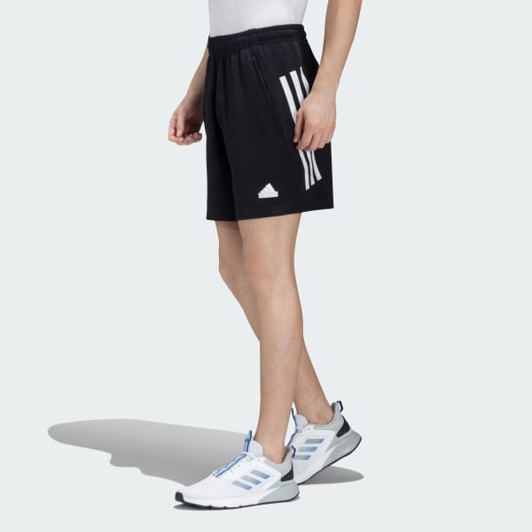 Black FUTURE ICONS 3 STRIPES SHORTS