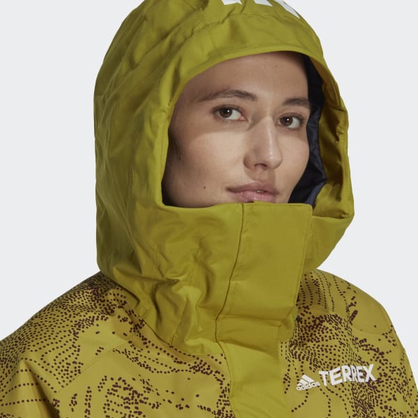 Grun TERREX 2-Layer Insulated Snow Graphic Skijacke TJ077