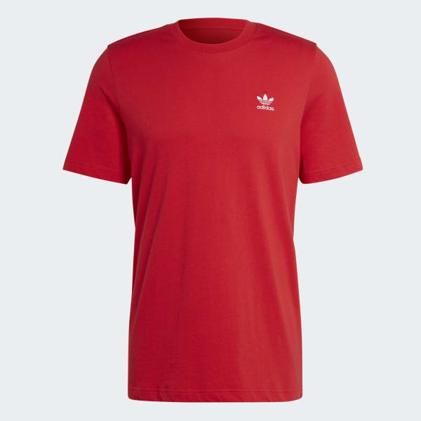 Adidas red shop trefoil shirt