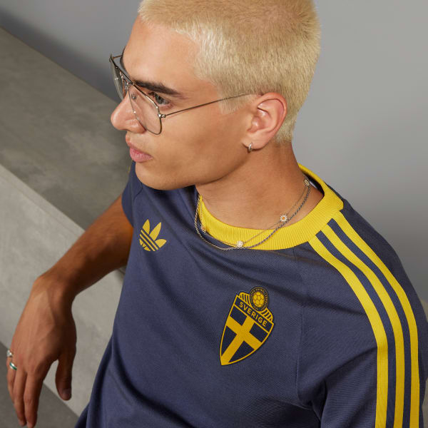 Blue Sweden Adicolor  3-Stripes T-Shirt