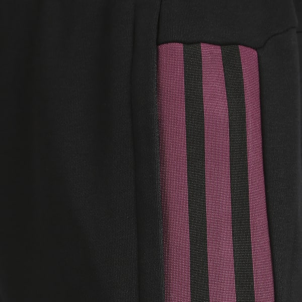 Black 3 STRIPED TAPERED PANTS