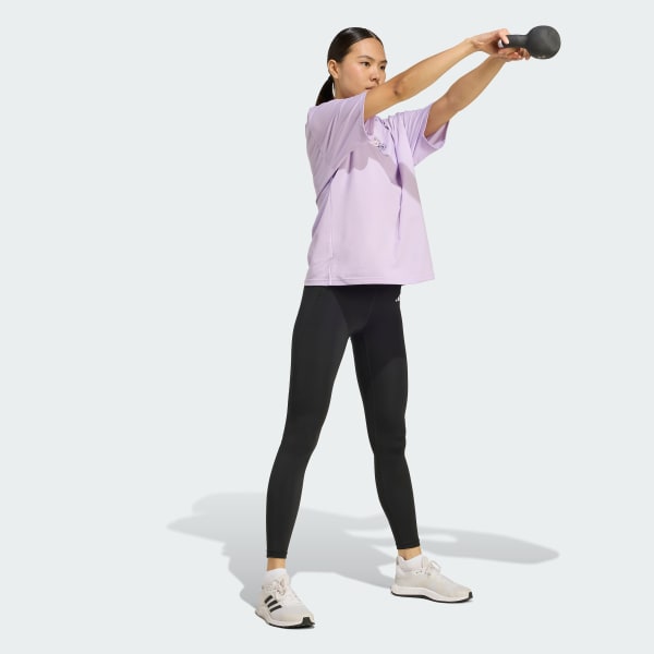 Mor CLIMACOOL Strength Training Graphic Tişört