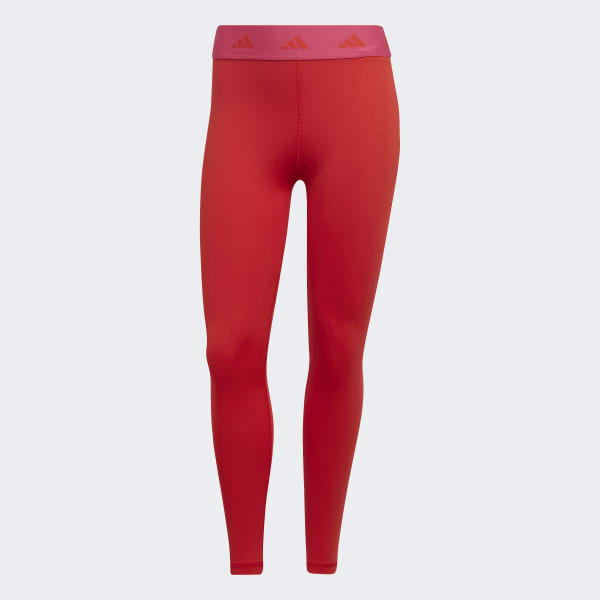 adidas Performance TECHFIT 7/8 - Leggings - shadow red/victory crimson/red  