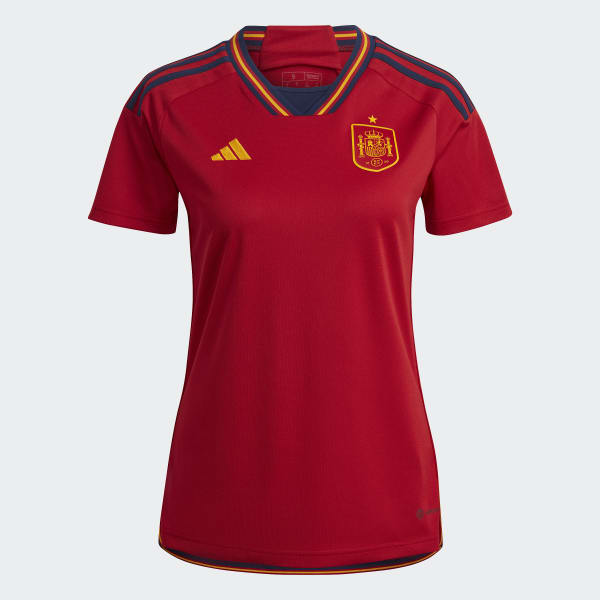 Rojo Camiseta Uniforme de Local España 22 NQ818