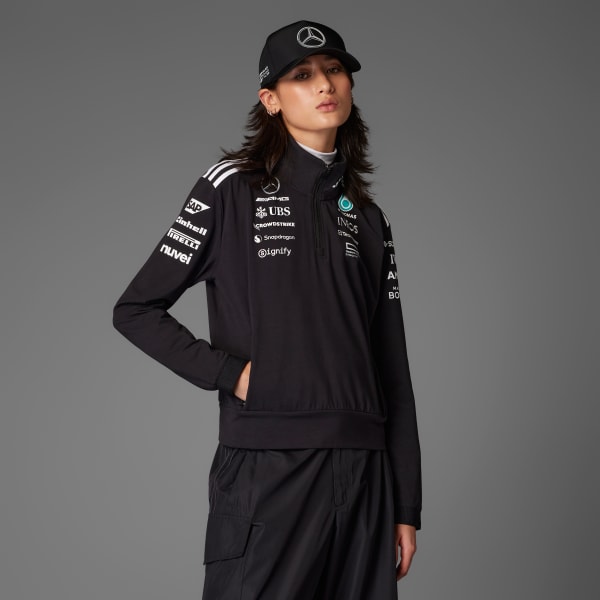 Black MERCEDES - AMG PETRONAS FORMULA ONE TEAM QUARTER ZIP