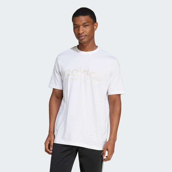 Blanco Camiseta House of Tiro Summer Linear Estampada