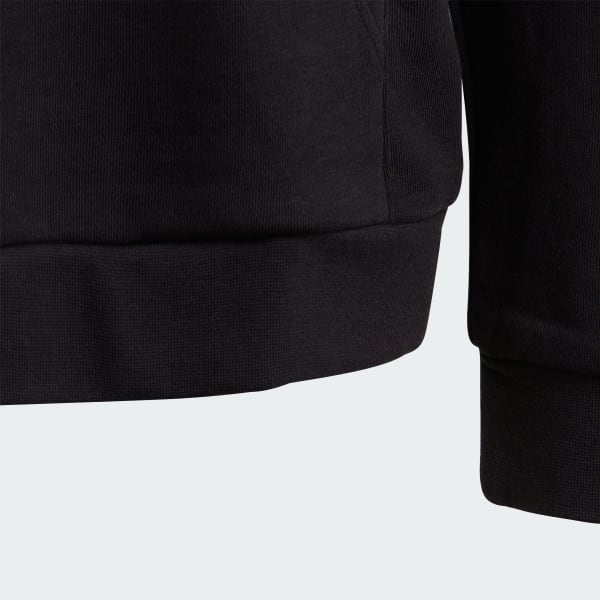 Adidas trefoil hoodie schwarz store