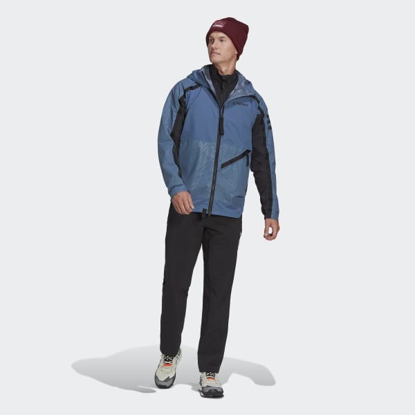 Niebieski Terrex Utilitas Rain Jacket AW054