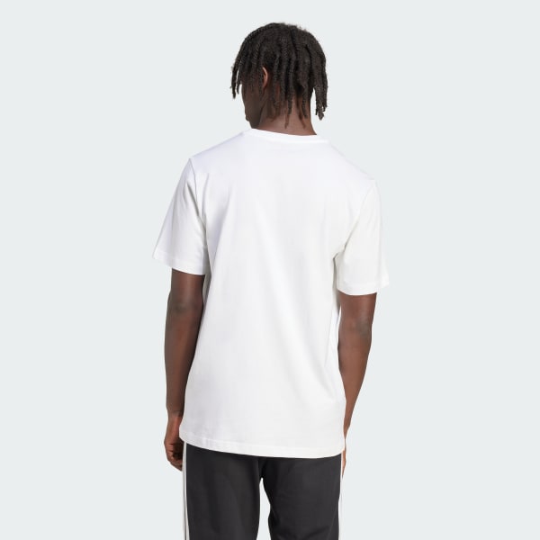 Hvit Pennant Trim Graphic T-skjorte