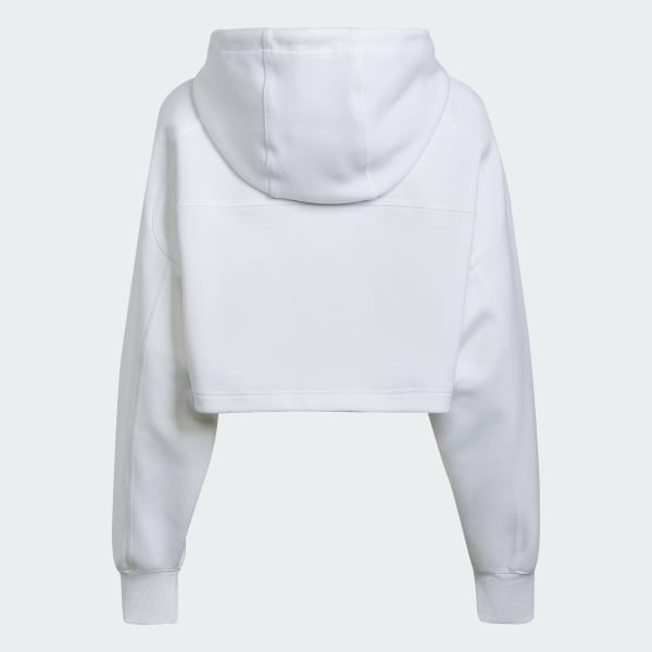 White adidas by Stella McCartney Cropped Hoodie IF939