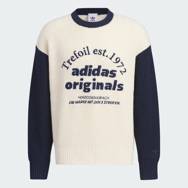 adidas Classic Sport Sweater Gender Neutral White adidas New Zealand