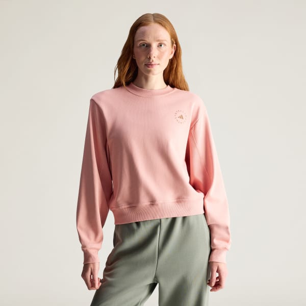 Merah-muda Sweatshirt Reguler adidas by Stella McCartney