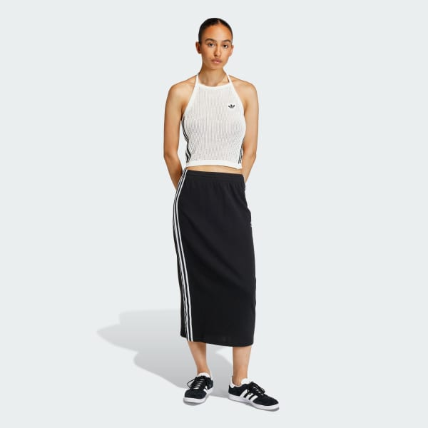 Hvit KNITTED CROCHET TOPP