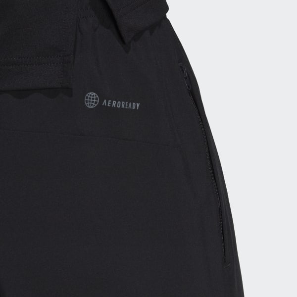 Μαύρο AlphaStrength Woven Zip Joggers DMQ45