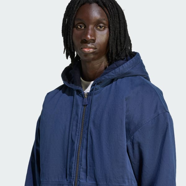 ブルー エキップメント ドリル 中わた入りパーカー