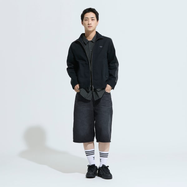 ブラック アディダス オリジナルス ATHL DEPTツイル ファイヤーバード ジャケット