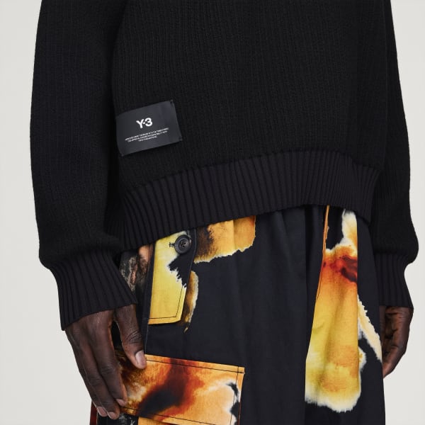adidas Y-3 UT Knit Crew Sweater - Black | Free Shipping with adiClub