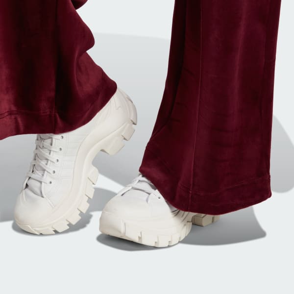 adidas Premium Essentials Velour Track Pants - Burgundy