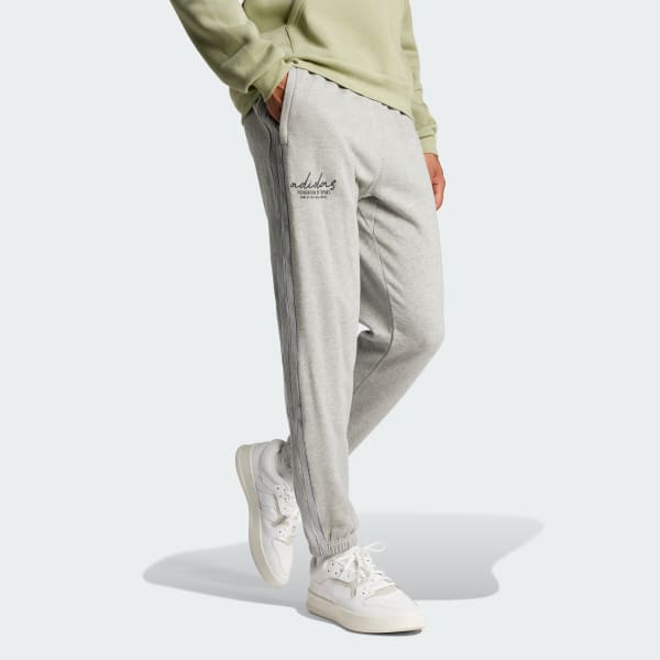 Grau Brand Love French Terry Hose