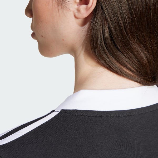 adidas V-NECK LONG SLEEVE SHIRT BLACK （アディダス ブイ
