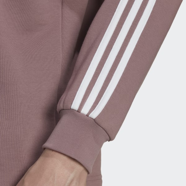 Brązowy Adicolor 3-Stripes Long Sleeve Polo Sweater KO025