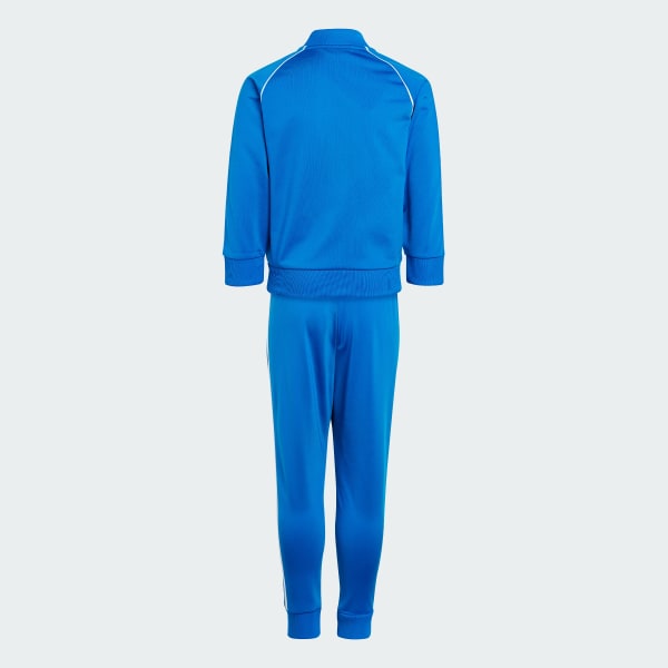 Adidas sst deals trainingspak blauw