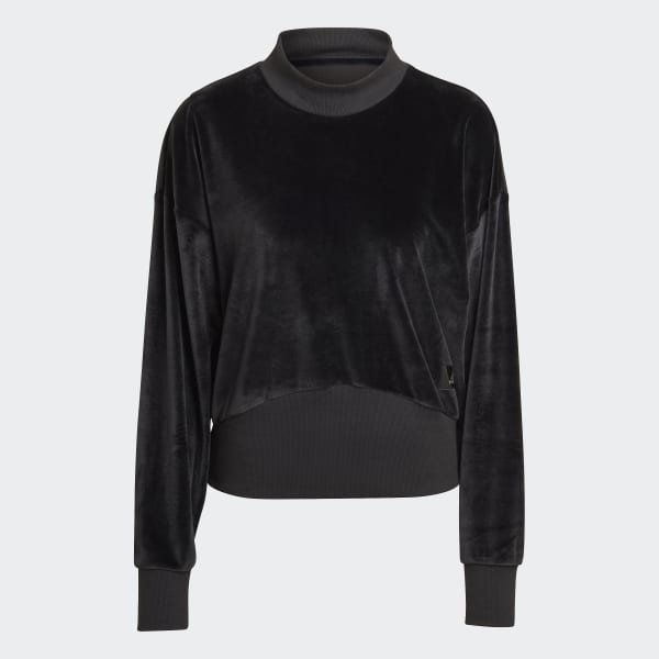 Μαύρο Holidayz Cozy Velour Sweatshirt