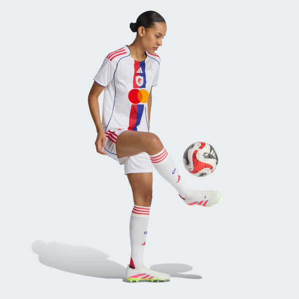 Weiss Olympique Lyonnais 25/26 Heimtrikot (Frauenteam)