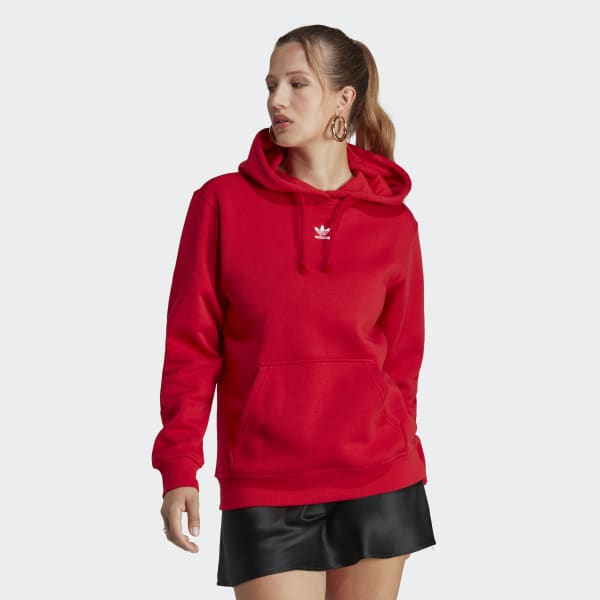 Czerwony Adicolor Essentials Fleece Hoodie