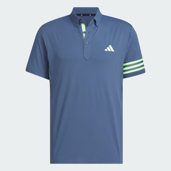 สีน้ำเงิน เสื้อโปโลแขนสั้น AEROREADY 3-Stripes