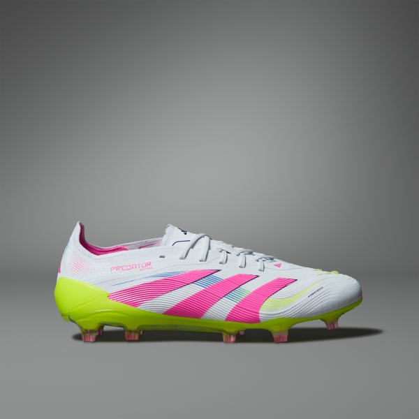 Vit Predator Elite Firm Ground Fotbollsskor