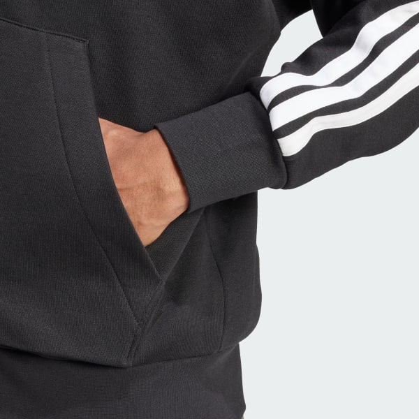 Adidas Essentials 3-Stripes Fleece Hoodie SHOP ONLINE