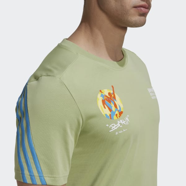 Groen Sportswear Future Icons 3-Stripes T-shirt EBT33