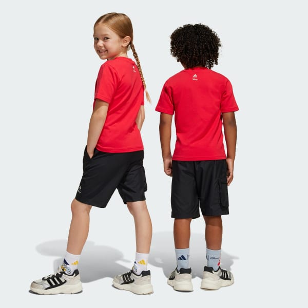 Merah SETELAN T-SHIRT MICKEY MOUSE ADIDAS DISNEY