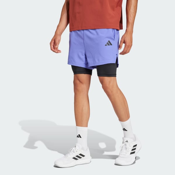 Blue Gym+ 2-in-1 Shorts