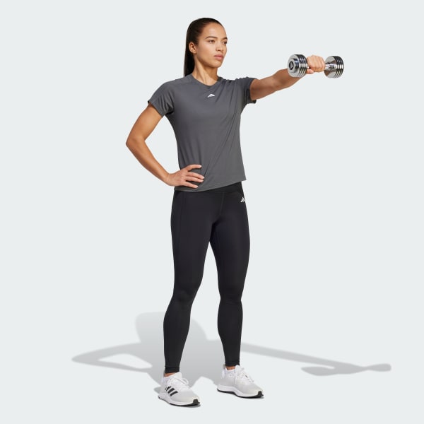 Grey AEROREADY Train Essentials Minimal Branding Crewneck Tee