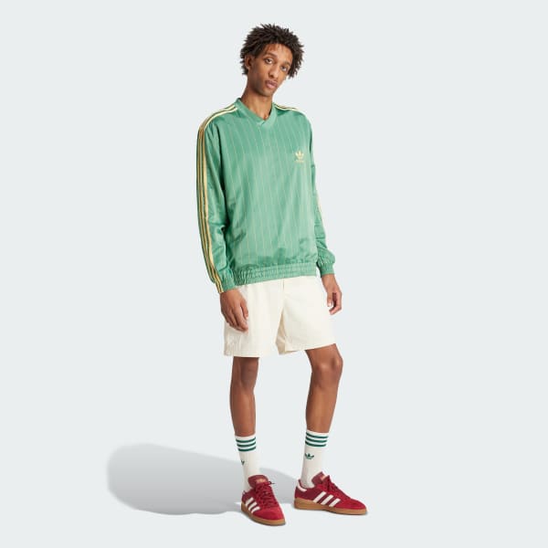 新品　adidas アディダス ピンストライプ ウインドブレーカー　カットソー アディダス アディダス ピンストライプ ウインドブレーカー
